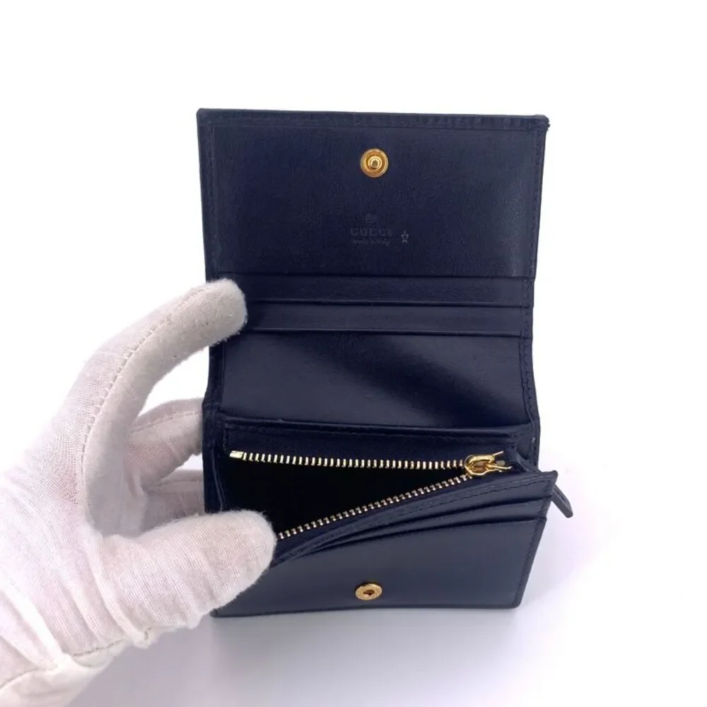 Gucci Leather Wallet Horsebit 1955